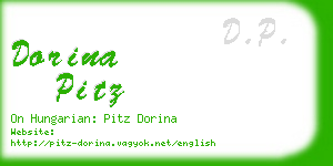dorina pitz business card